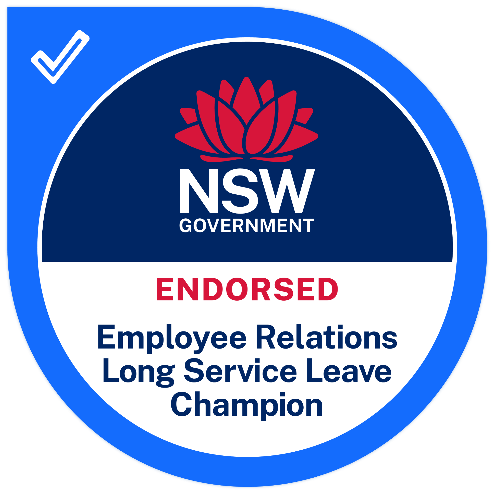 NSW Government Endorsed Employee Relations Long Service Leave Champion