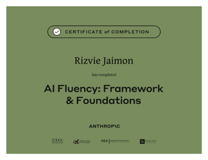 Anthropic - AI Fluency: Framework & Foundations